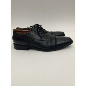 Clarks Collection Dress Shoes 10M Men's Tilden Cap Toe Oxford Black